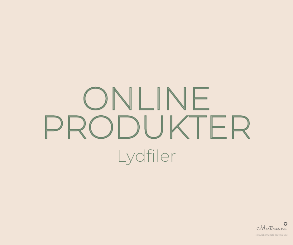 Online produkter - lydfiler
